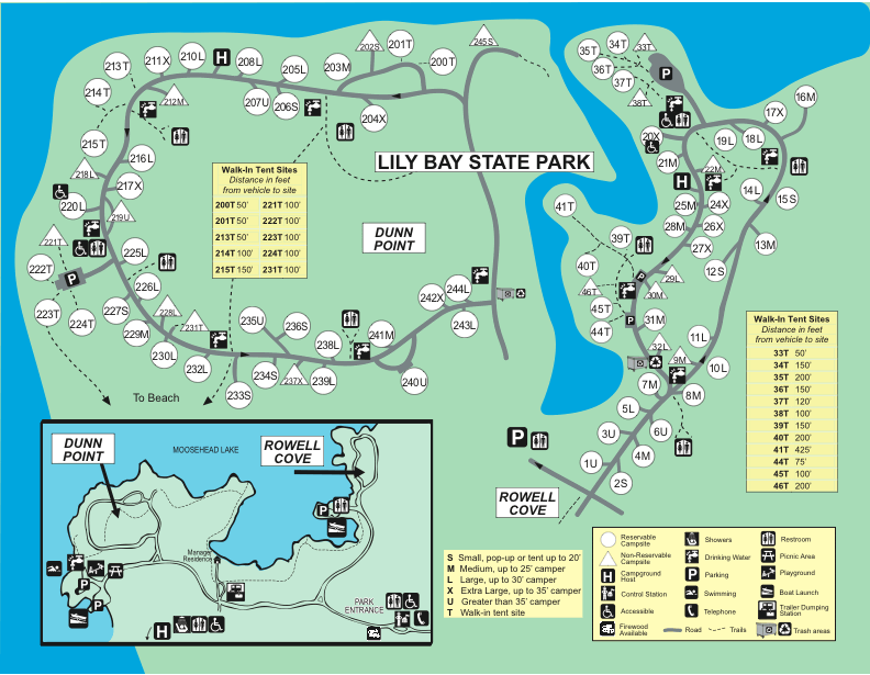 Campground Maps: State Parks and Public Lands: Maine DACF