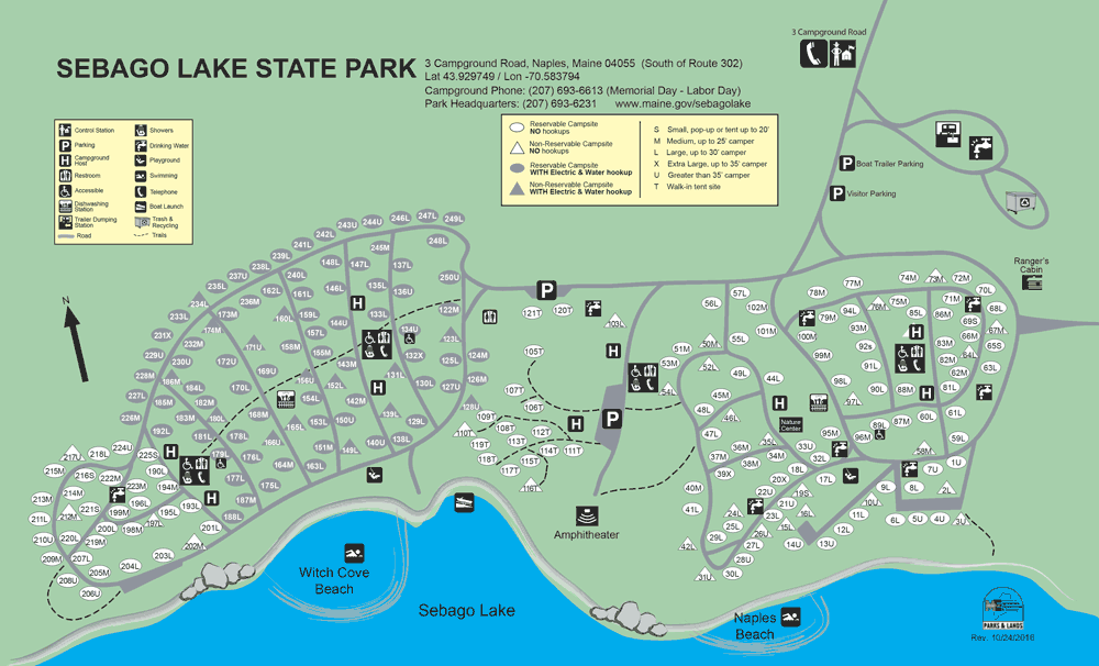 Boston Area Campgrounds Sebago Lake State Park Maine Boston Camping