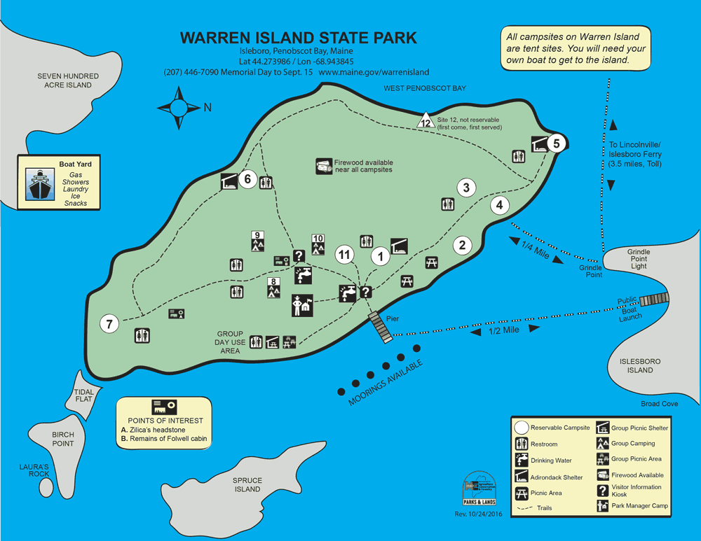 Campground Maps: State Parks and Public Lands: Maine DACF