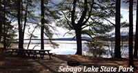 sebago lake from picnic area