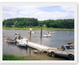 boat launch in use