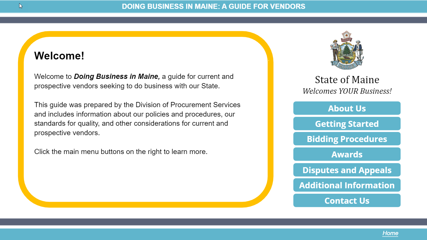 Articulate file for Doing Business in Maine