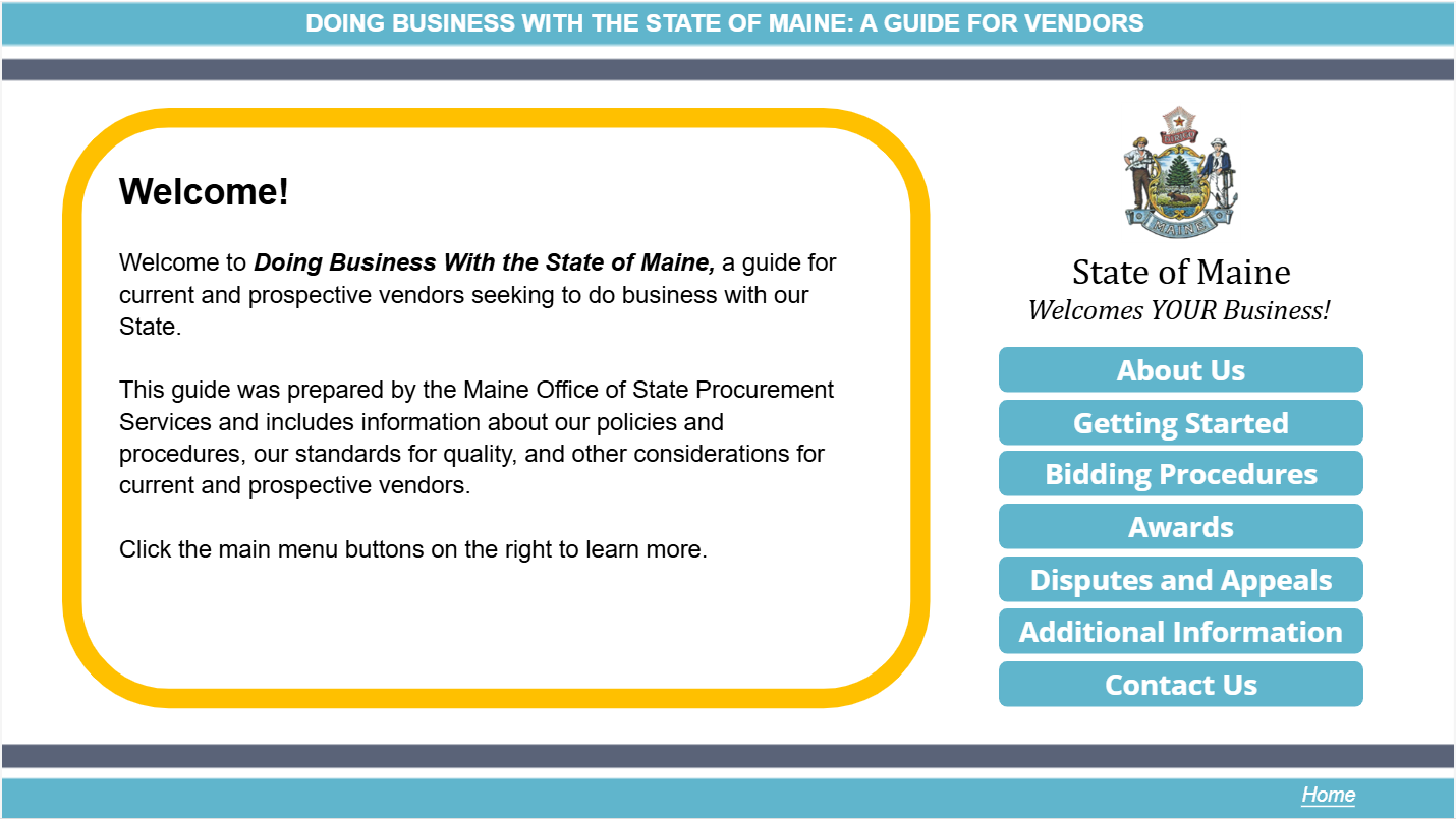 Articulate file for Doing Business in Maine