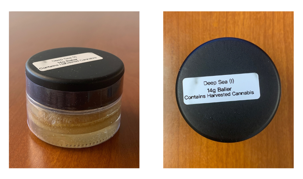 14-gram baller jar of concentrate as sold by Ganja World
