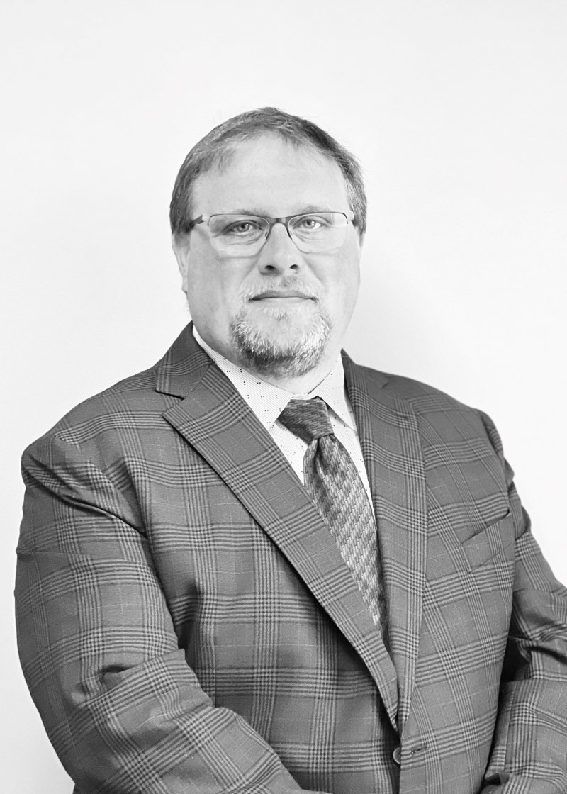 Nick Marquis black and white headshot