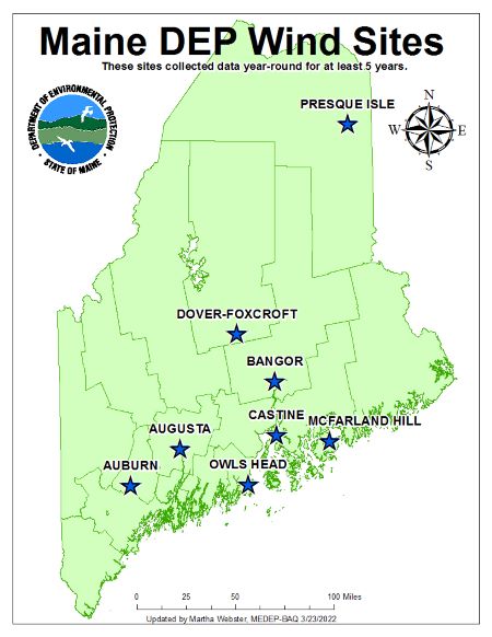 Maine wind sites