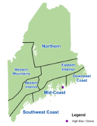 Forecast map click to view larger