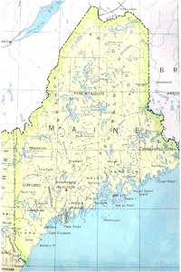 Map of Maine