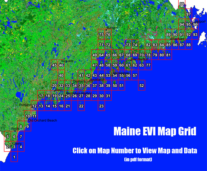 Map of coastal Maine