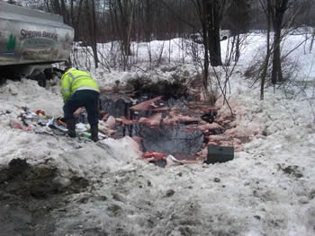 Oil Spill in Vassalboro, Maine