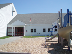 School yard in Maine