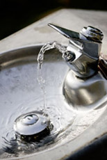 public drinking fountain