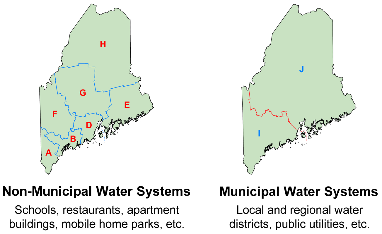 Map of Municipal and Non-Municipal Inspection Districts