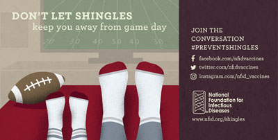 shingles sports infographic