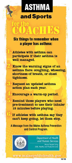 Asthma for Coaches Chart