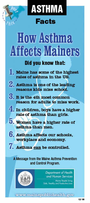 Asthma Info Facts Chart
