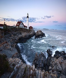 Portland Headlight at Sunset