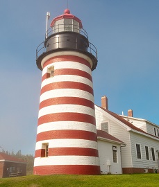 West Quoddy Lighthouse.