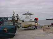 Officer Launching Boat