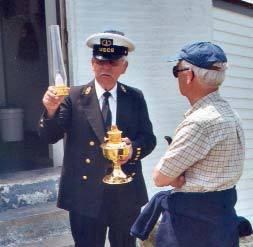 Former Keeper James Buotte as Keeper Joseph Muise