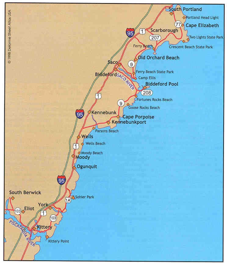 Cape Elizabeth Maine Map - Shane Darlleen