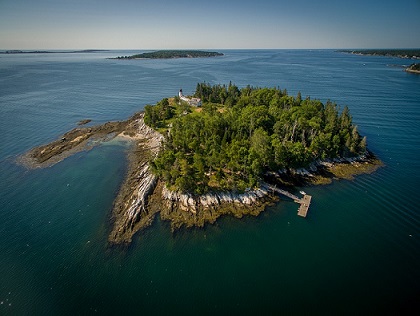 Aerial view of Burnt Island by David Kynor