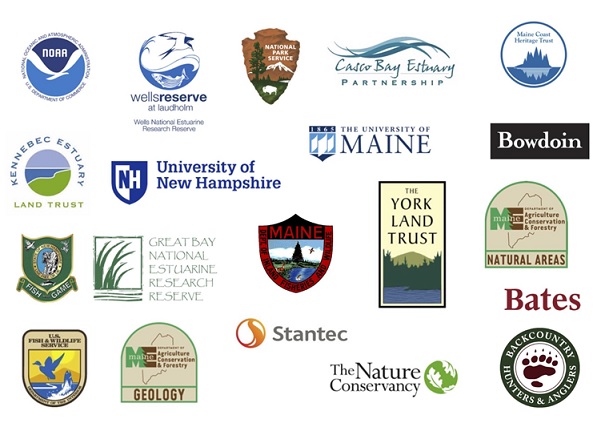 Logos of marsh monitoring program contributor organizations