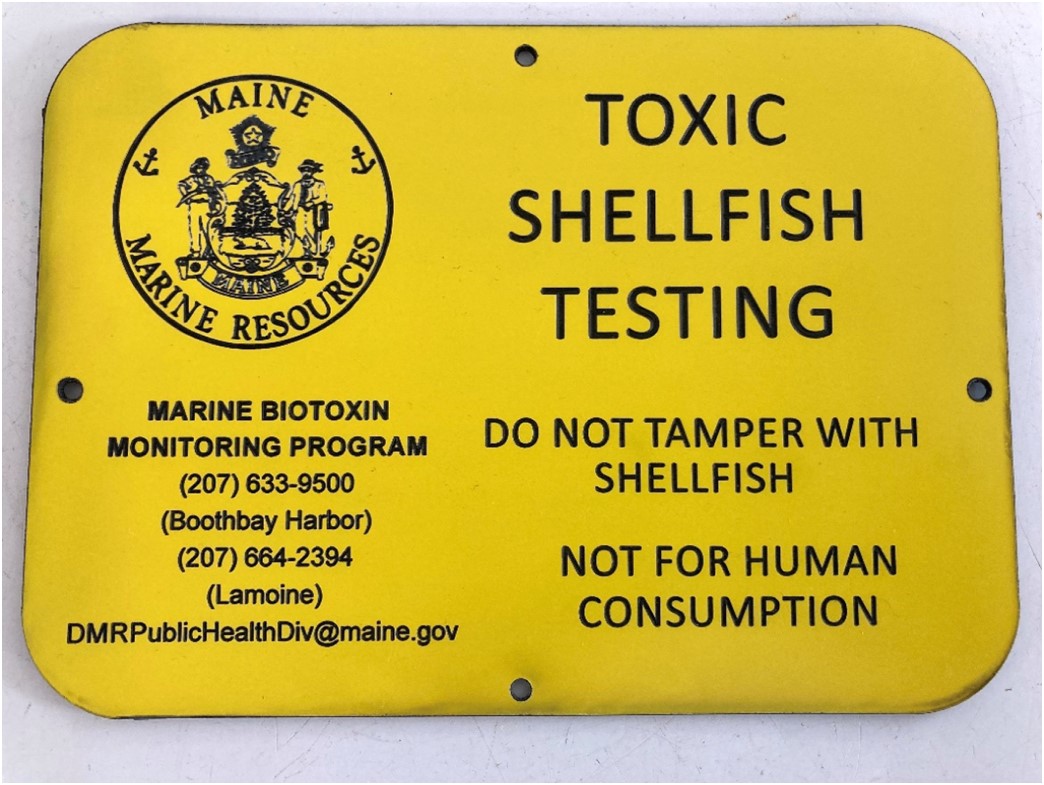 Image of Toxic Shellfish Notice Tag