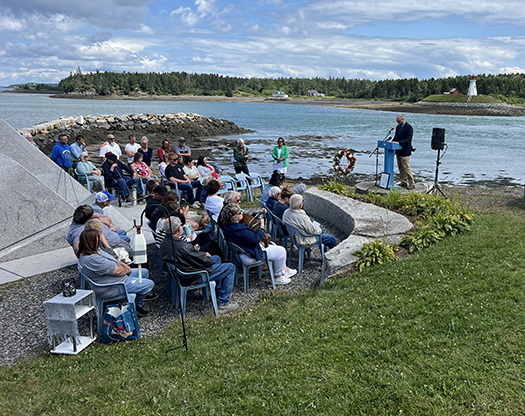 DMR Commissioner Wilson speaks at Lubec event