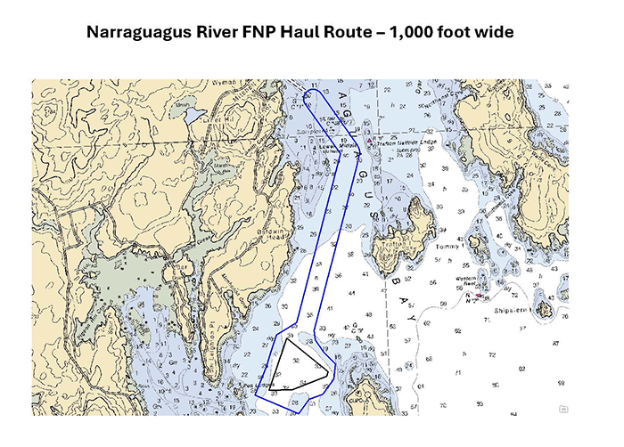 Narraguagus Haul Route