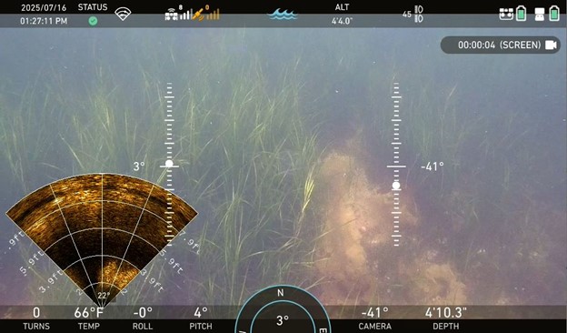 ROV Control Screen.