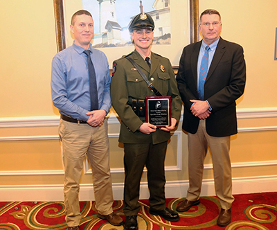 Marine Patrol Specialist Evan Whidden, MLA Officer of the Year