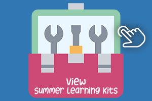 Decorative Image of a toolkit that says View Learning Kits