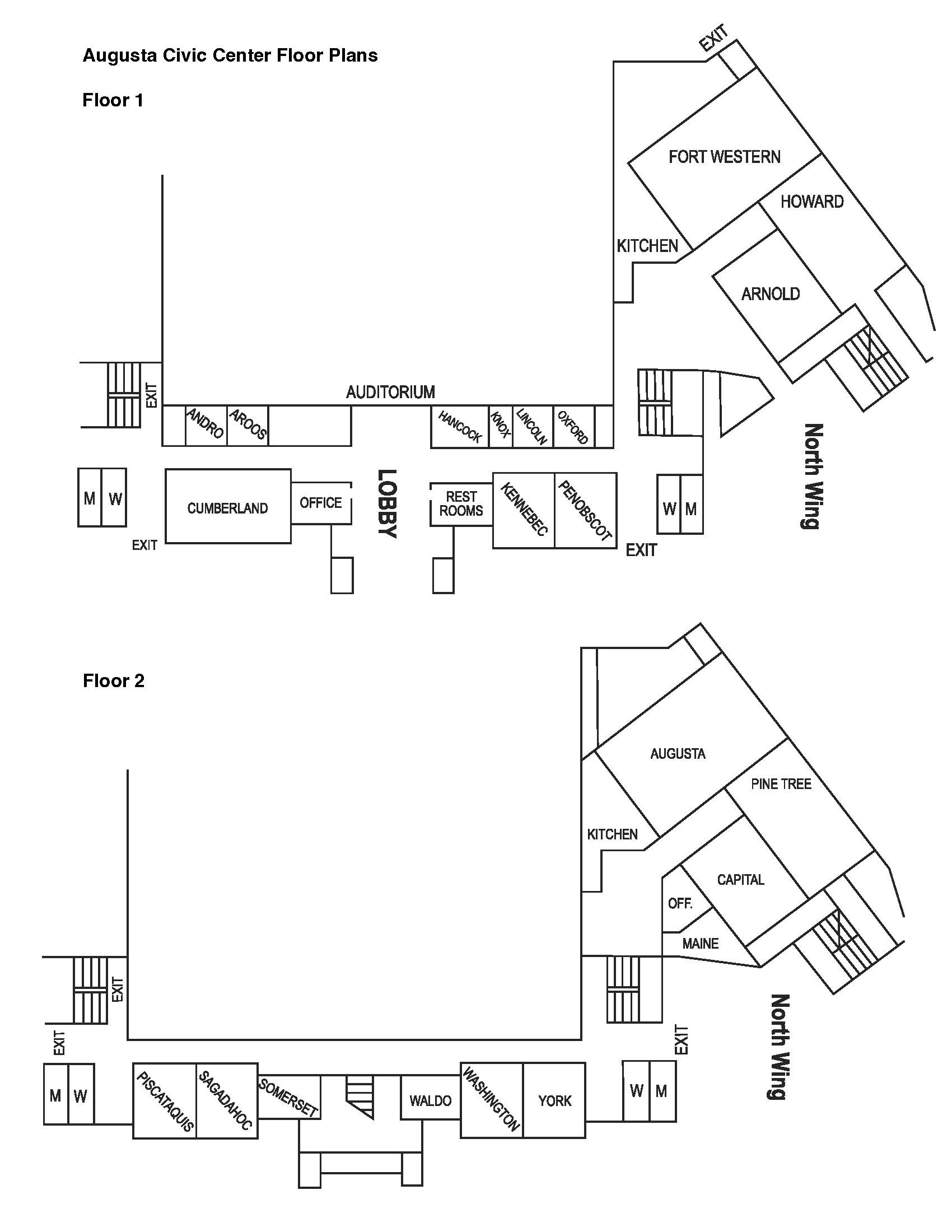 Augusta Civic Center Floor Plan