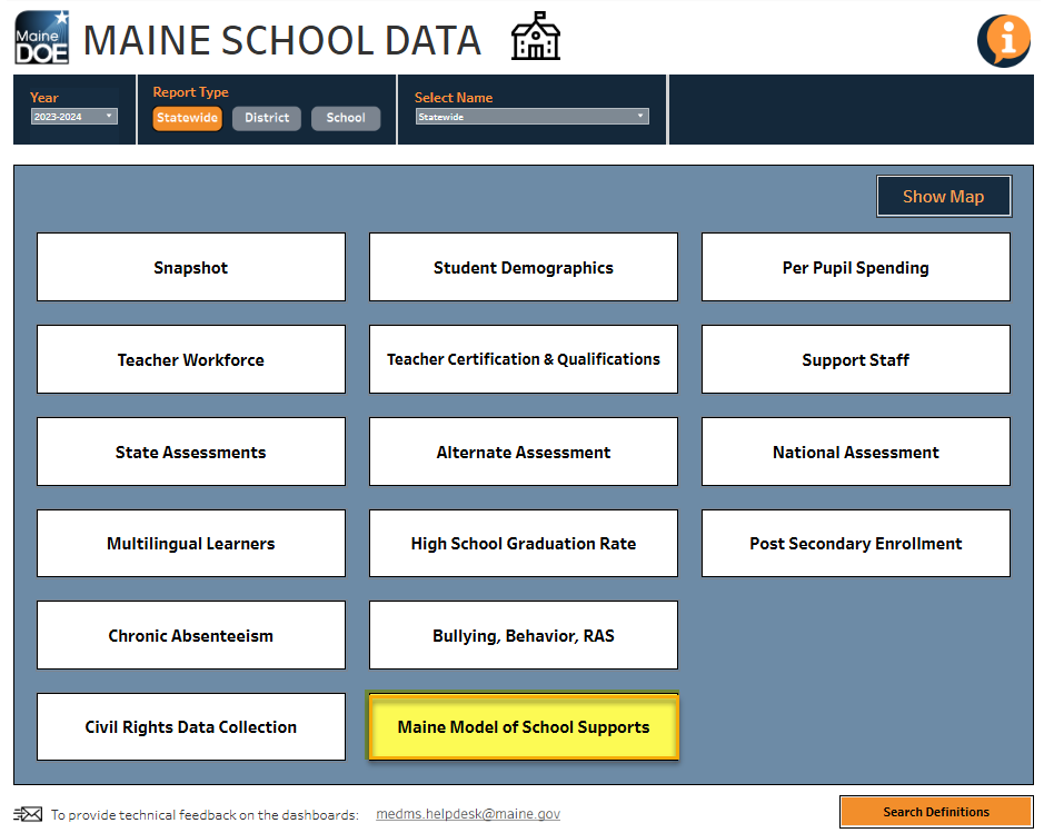 Data screenshot