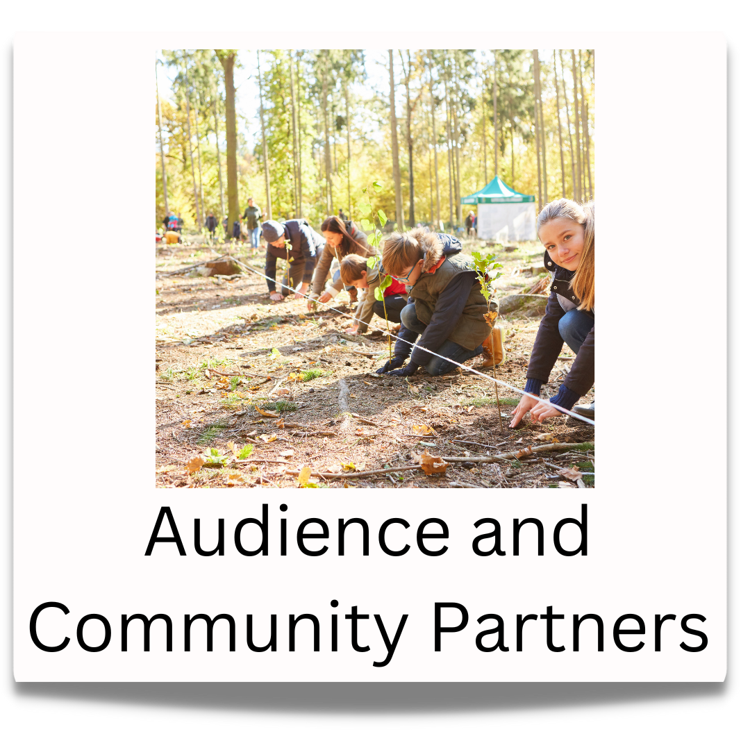 Audience and community partners button