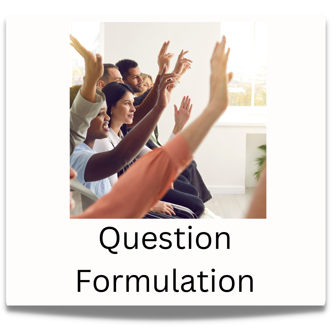 Question Formulation button.  Click to visit the Question Formulation professional learning page 