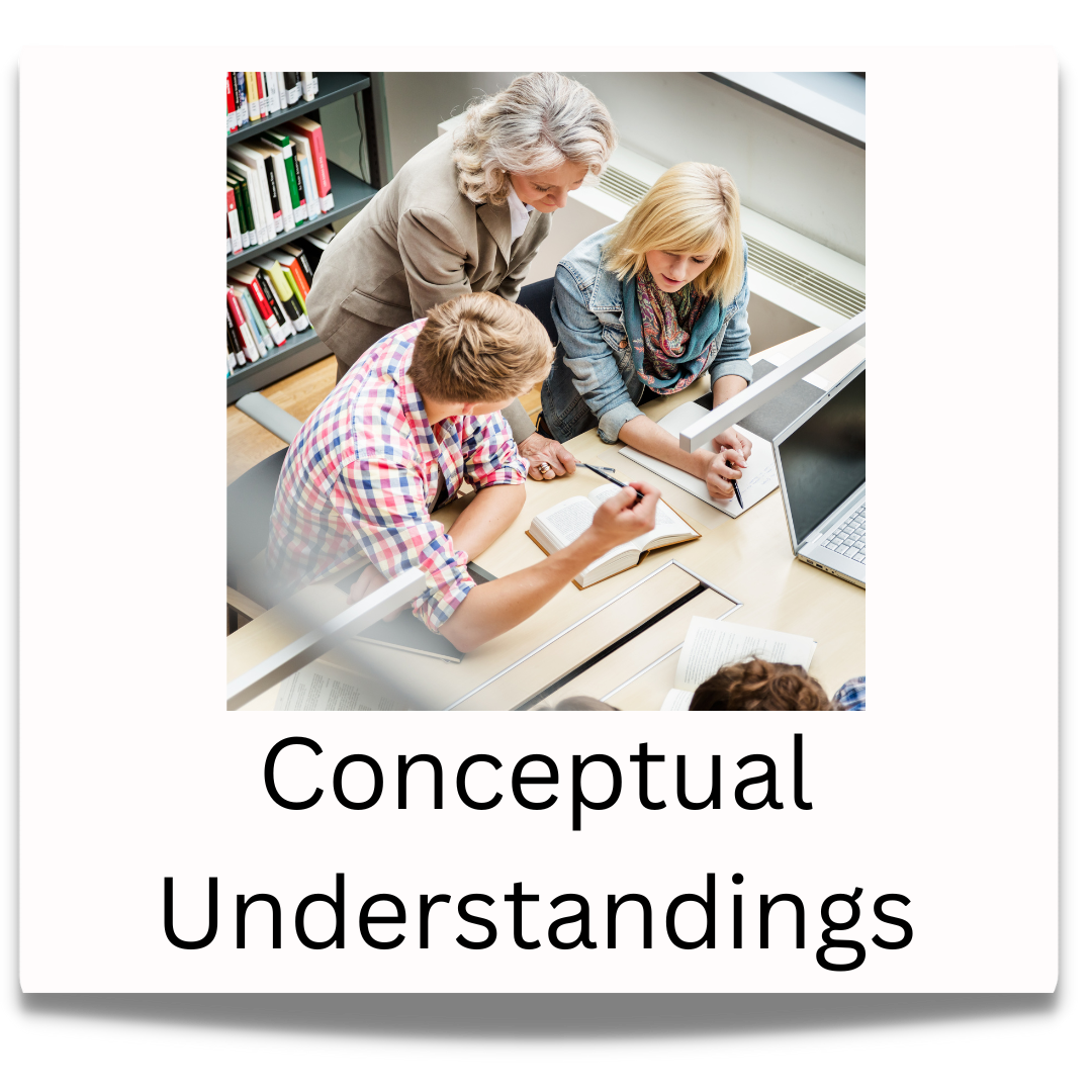 Conceptual Understanding button.  Click to visit the conceptual understandings professional learning page.