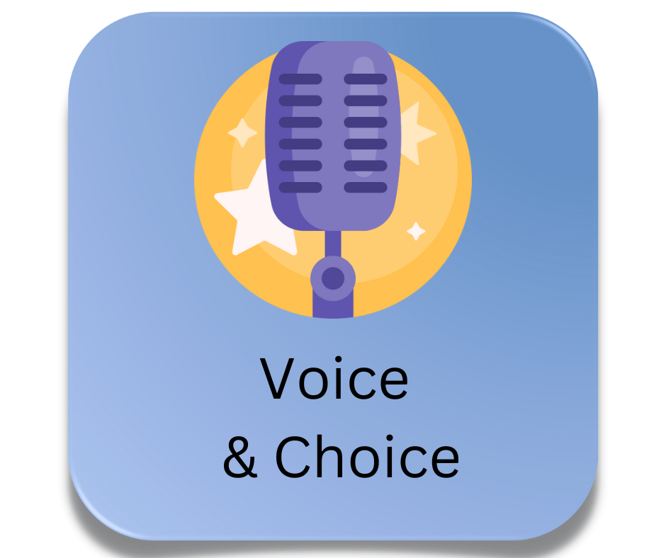 Voice and Choice module button