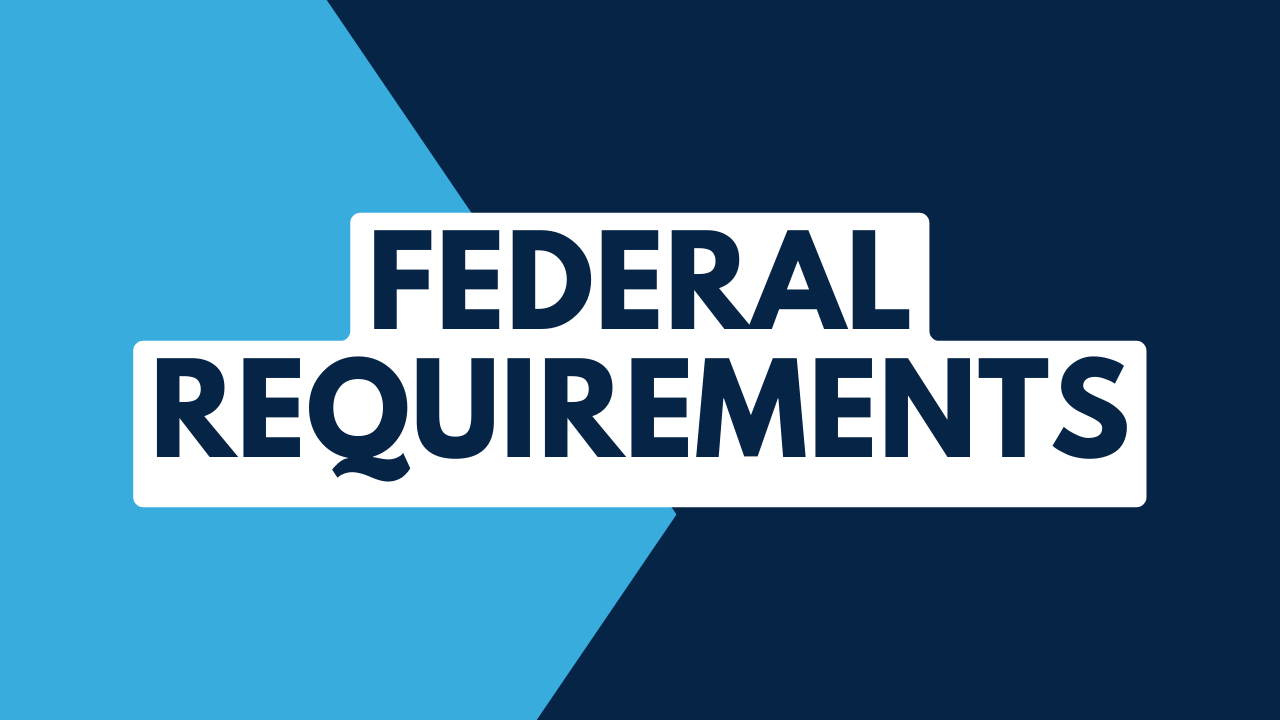 Federal requirements banner