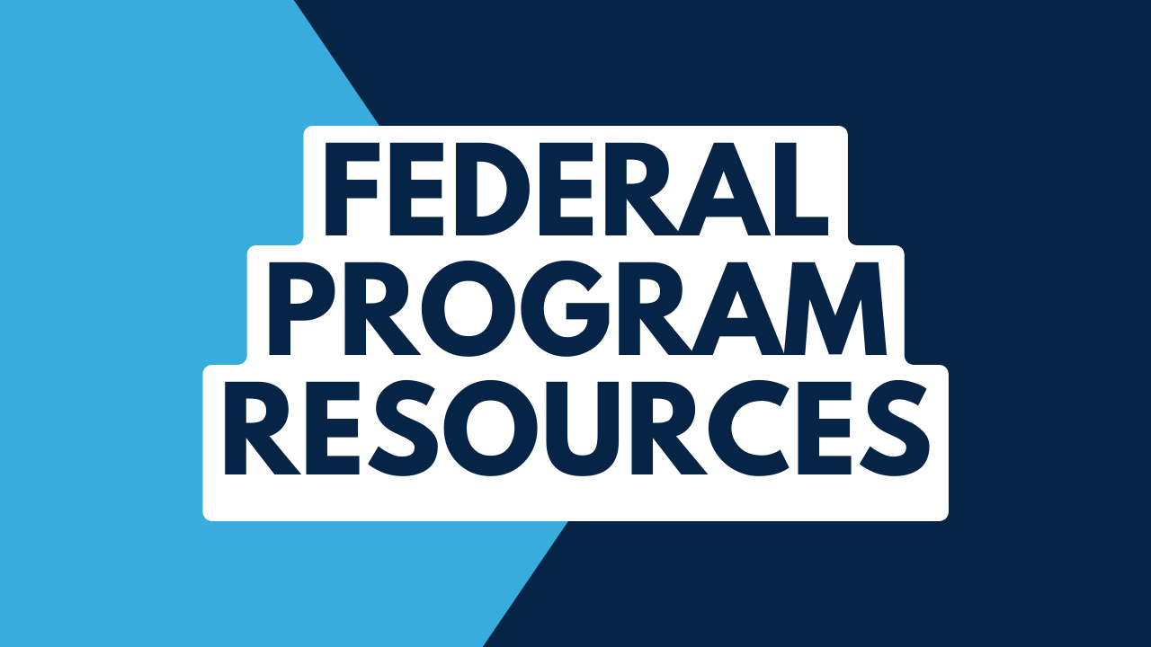 Federal Program Resources Banner