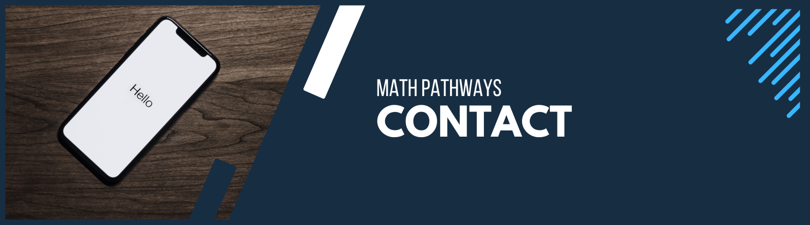 Math Pathways Contact Banner
