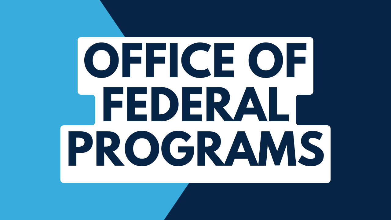 federal programs banner