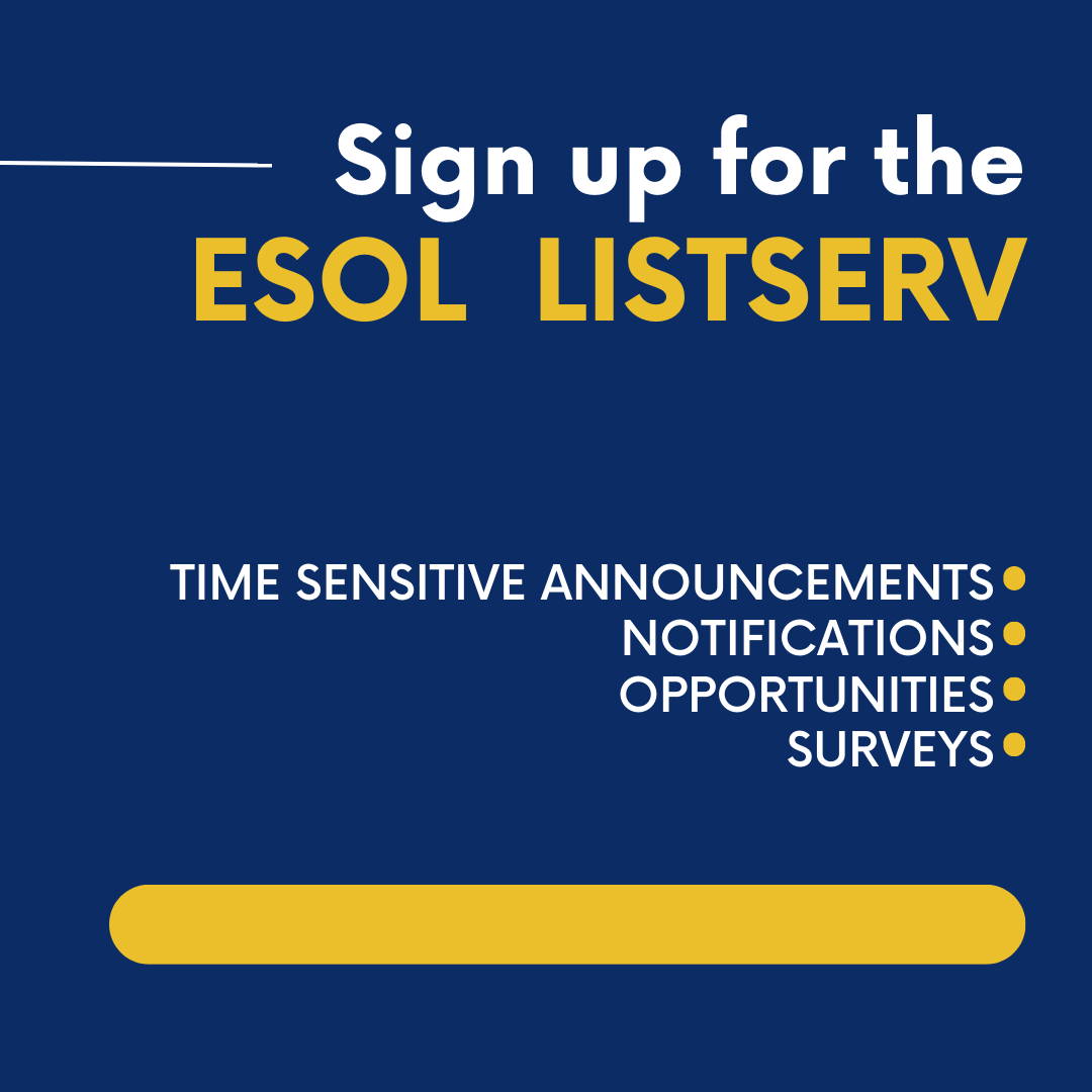 ESOL Listserv Sign up