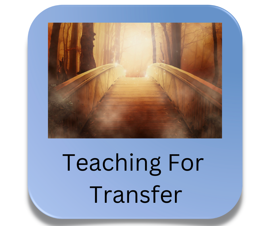 teaching for transfer module button