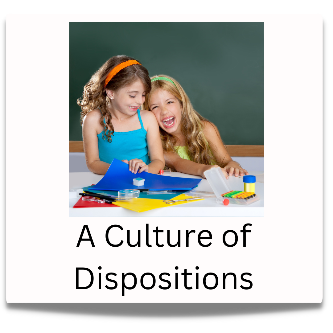 A culture of dispositions.  Click to visit the culture of dispositions professional learning page