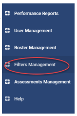 Image Highlighting Filters Management as a Menu Option