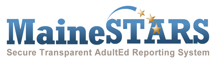 Logo for the MaineSTARS data management system used by the Maine Adult Education system