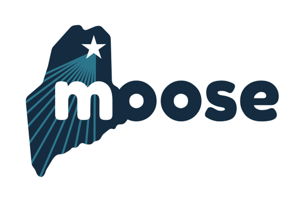 outline of the state of Maine with MOOSE in letters