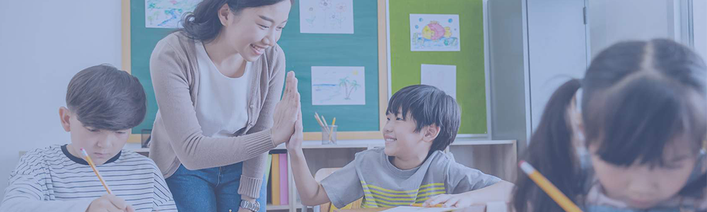 Teacher High Fives a Student